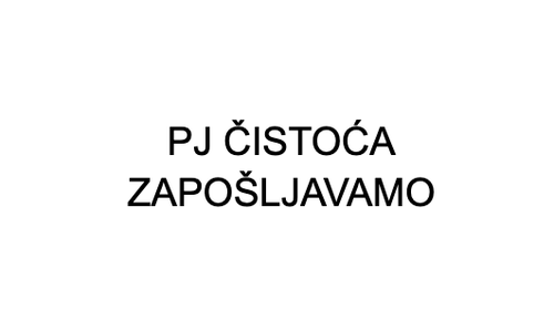 NATJEČAJ  ZA  RADNO MJESTO  - UTOVARIVAČ OTPADA