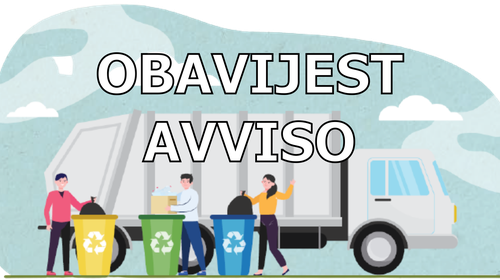 OBAVIJEST O SAKUPLJANJU KOMUNALNOG OTPADA NA PODRUČJU GRADA ROVINJA- ROVIGNO, OPĆINE BALE- VALLE, OPĆINE KANFANAR I OPĆINE ŽMINJ