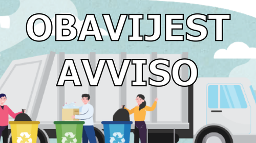 OBAVIJEST KORISNICIMA O PRIMJENI I. IZMJENE I DOPUNE CJENIKA USLUGE SAKUPLJANJA MIJEŠANOG KOMUNALNOG OTPADA