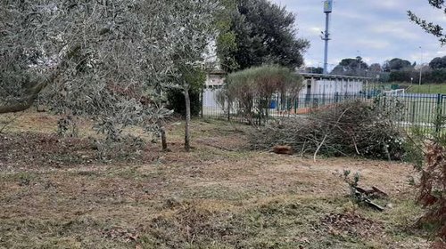 ČIŠĆENJE POVRŠINA UZ NOGOMETNO IGRALIŠTE