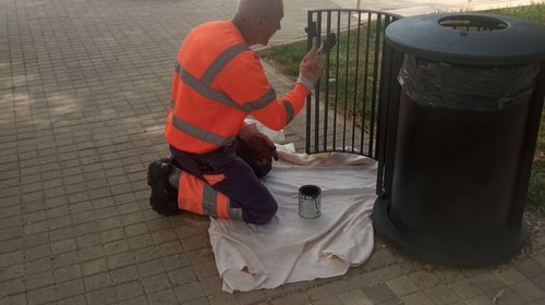 Pripreme za ljetnu sezonu - bojanje koševa